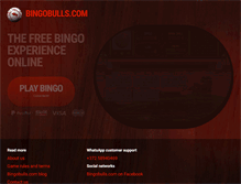 Tablet Screenshot of bingobulls.com